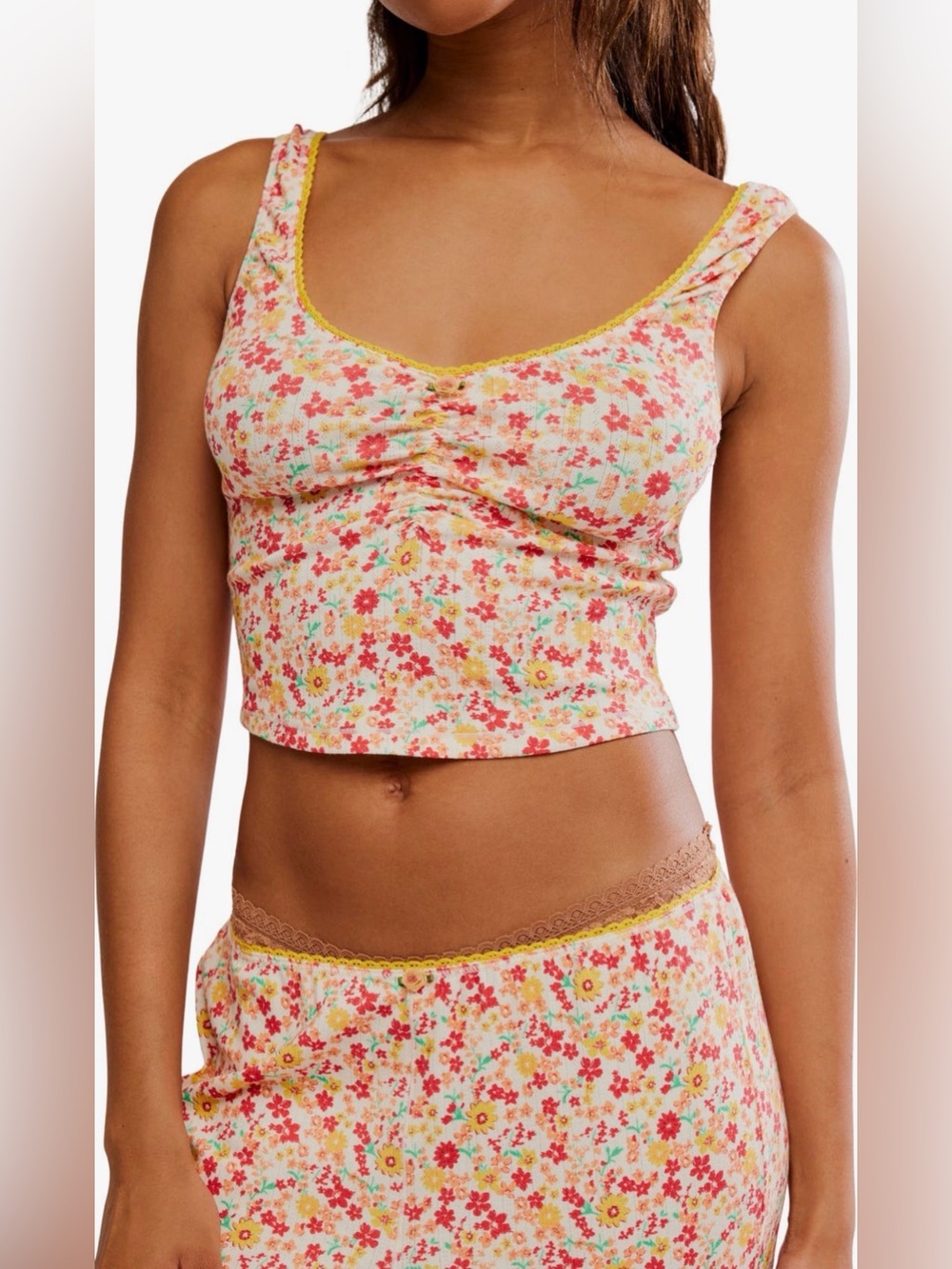 Free People Fresh in Love Pointelle Pajamas - Picture 2 of 4